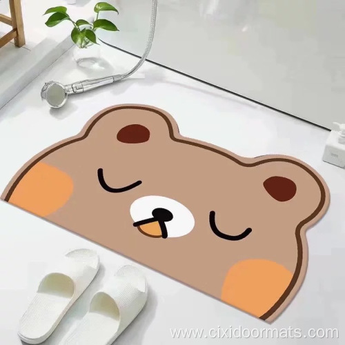 Irregular Soft Cartoon Cute Non-slip Bath Mat